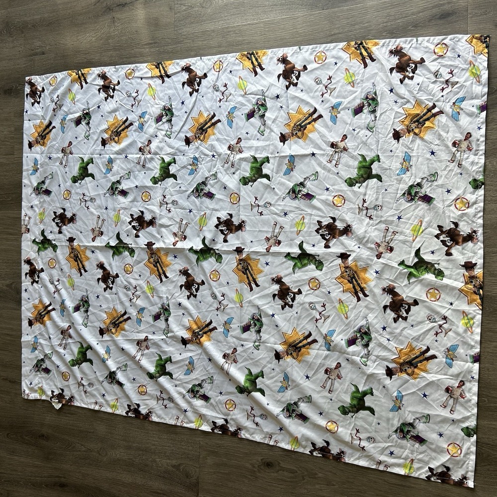 Toy Story 4 Toddler 44X58 Bed Flat Sheet Fabric Forky Woody Buzz Rex